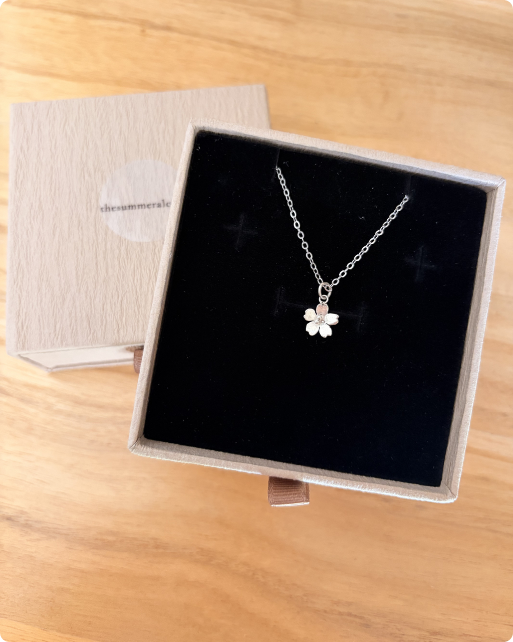 Cherry Blossom Pendant Necklace