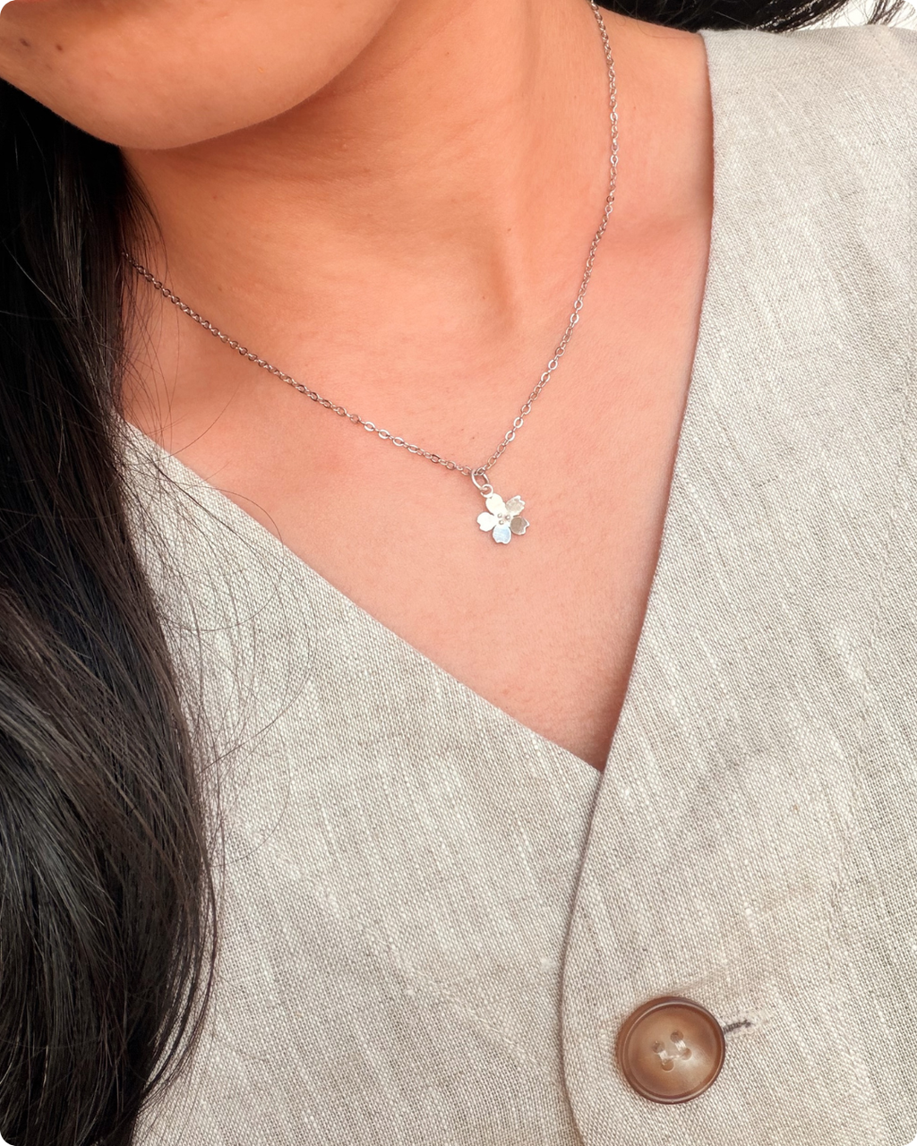 Cherry Blossom Pendant Necklace