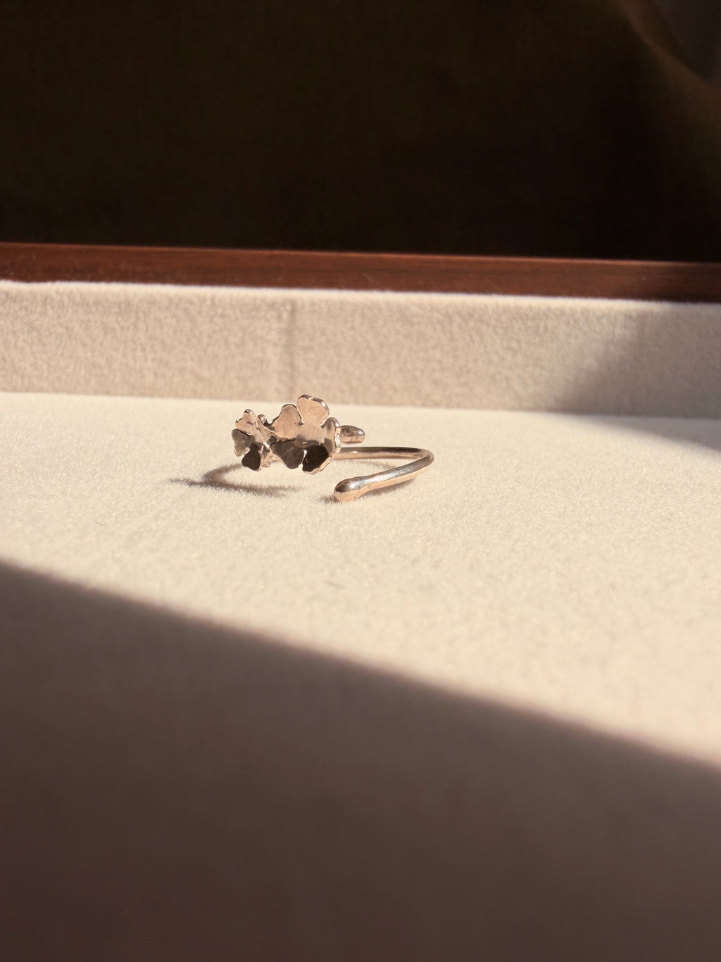 Dainty Plum Blossoms Ring
