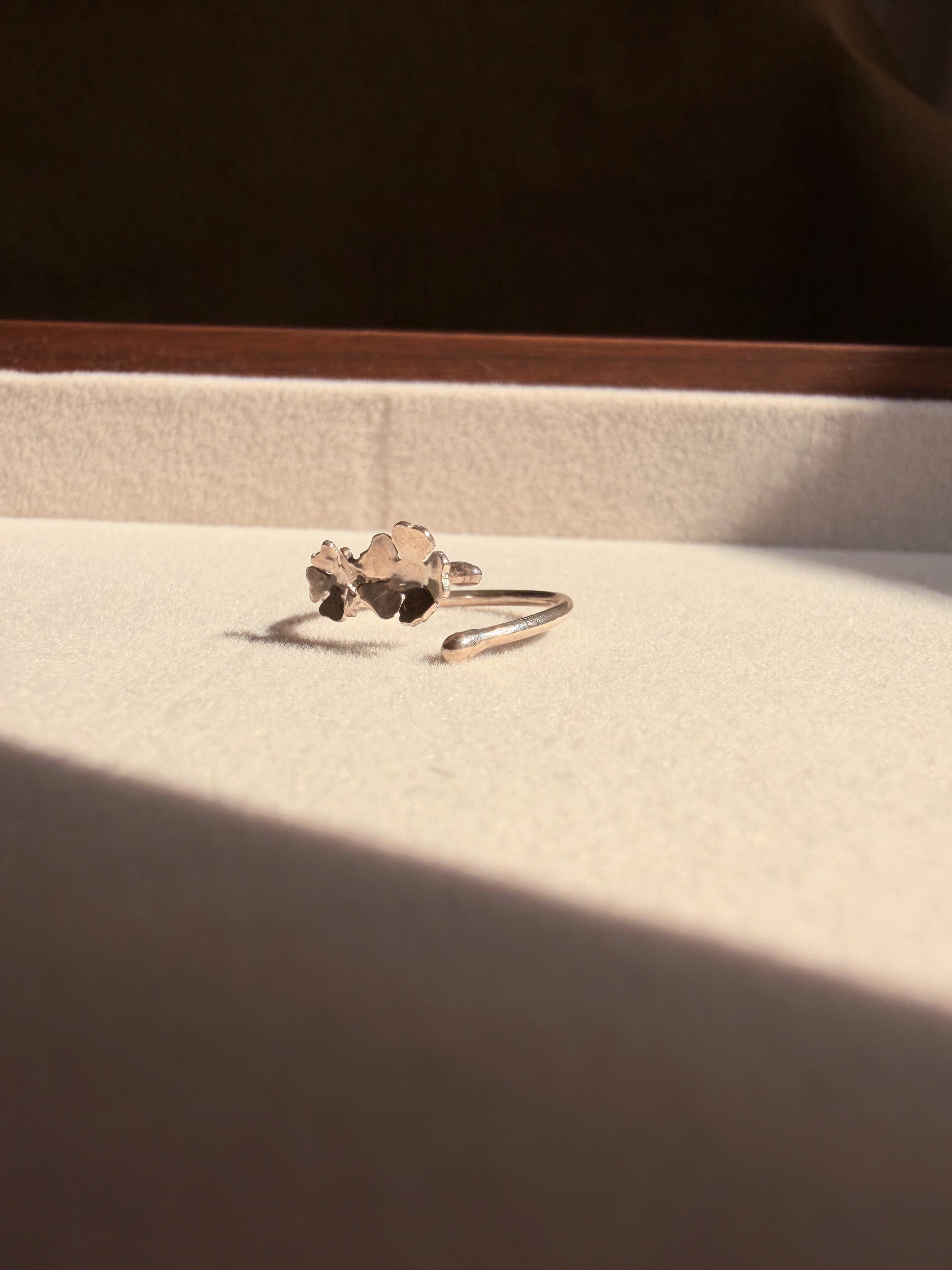 Dainty Plum Blossoms Ring