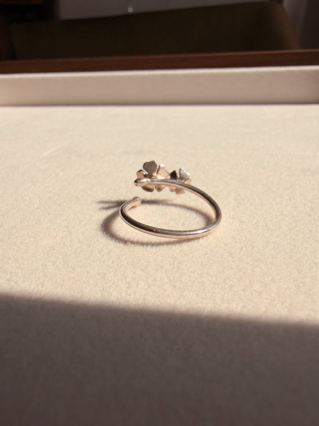Dainty Plum Blossoms Ring