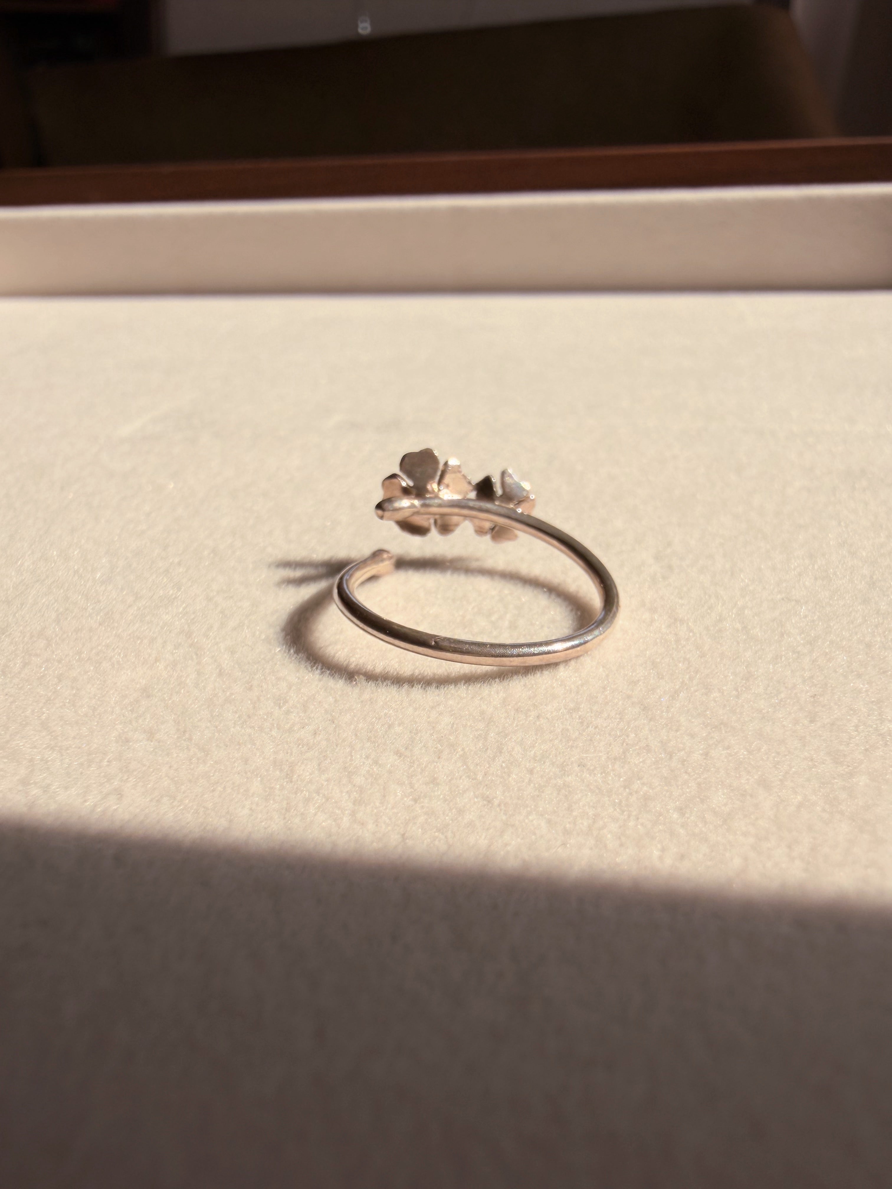 Dainty Plum Blossoms Ring