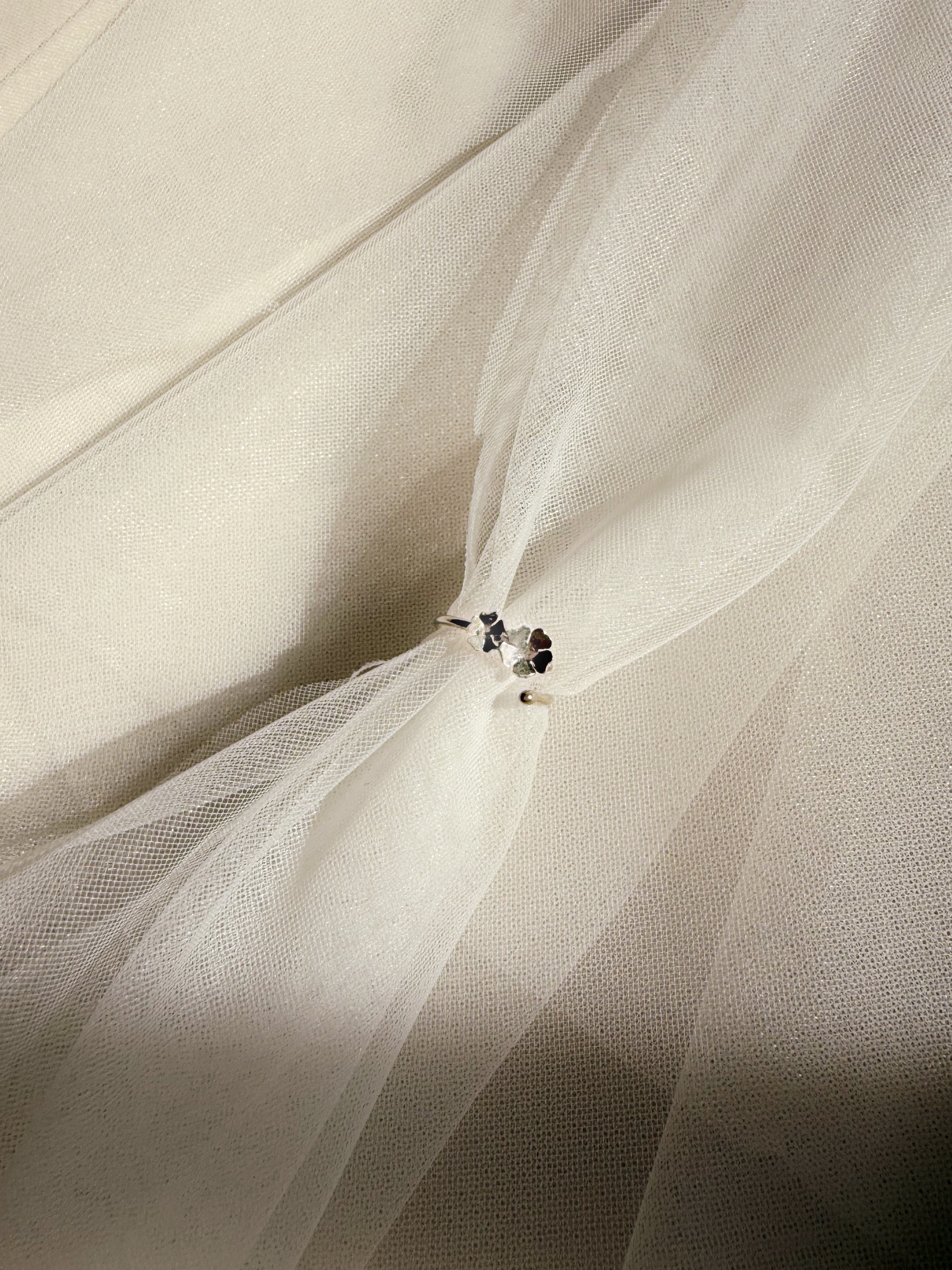 Dainty Plum Blossoms Ring