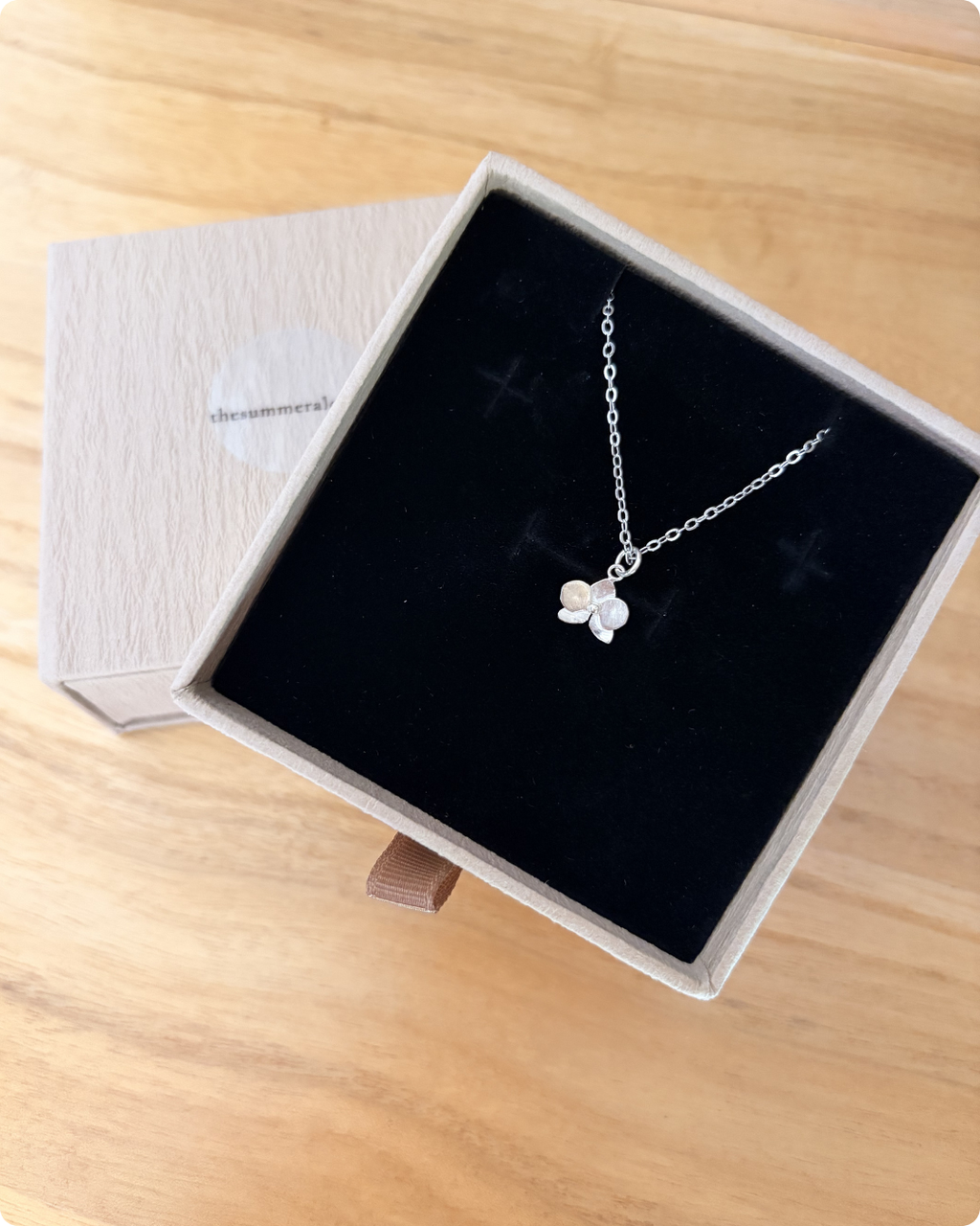 Orchid Pendant Necklace