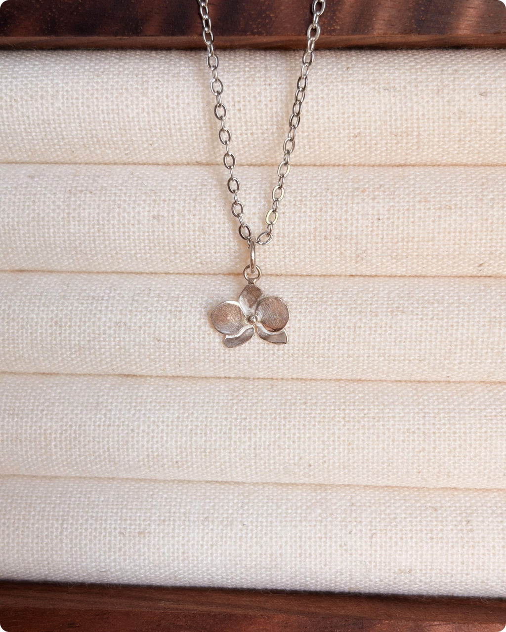Orchid Pendant Necklace