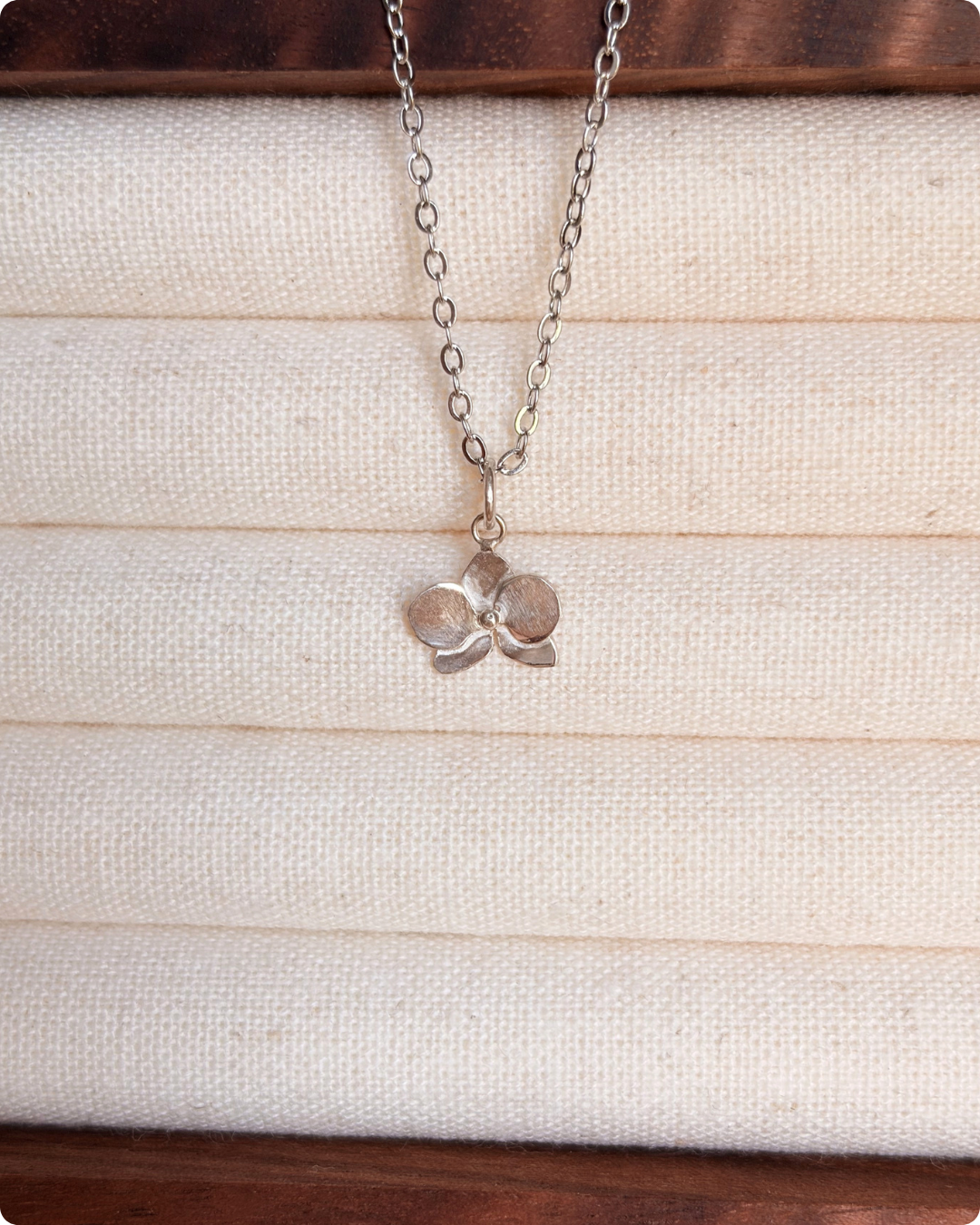 Orchid Pendant Necklace