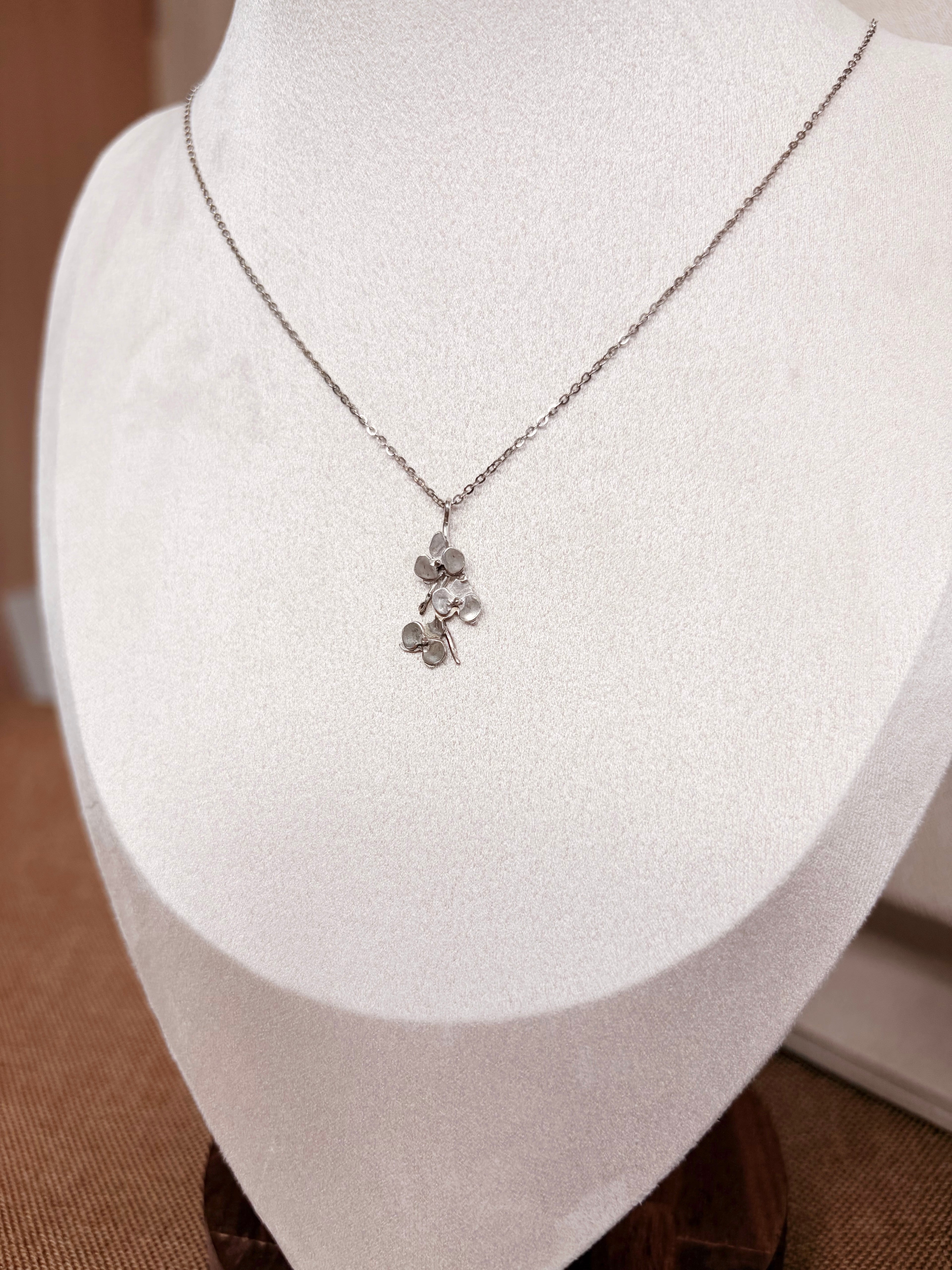 Orchid Dangle Necklace