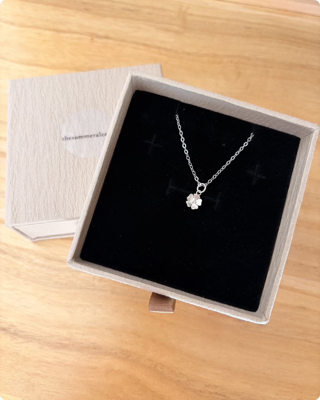 Plum Blossom Pendant Necklace