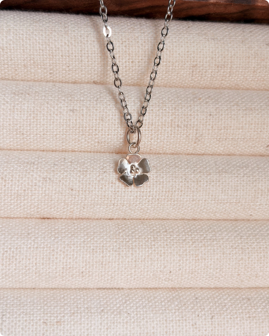 Plum Blossom Pendant Necklace