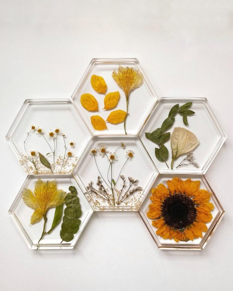 Floral resin coasters - DIY Bouquet preservation singapore