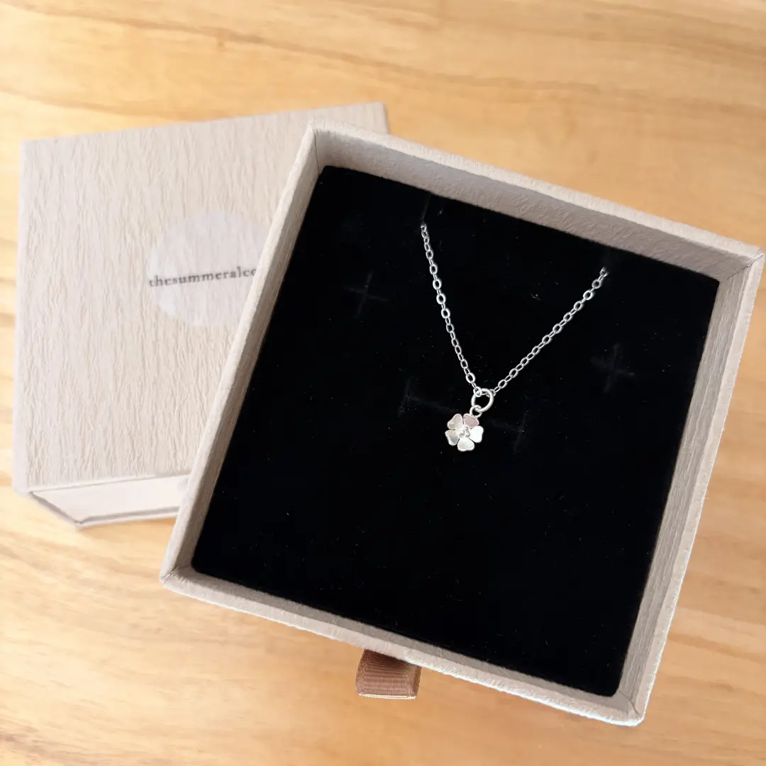 Plum Blossom Pendant Necklace - Image 5