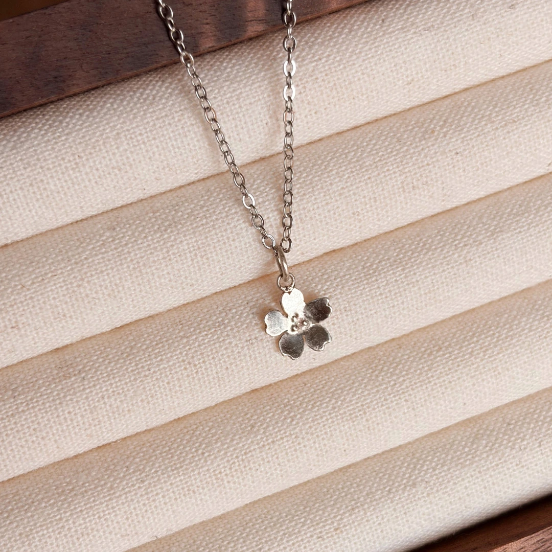 Cherry Blossom Pendant Necklace - Image 3
