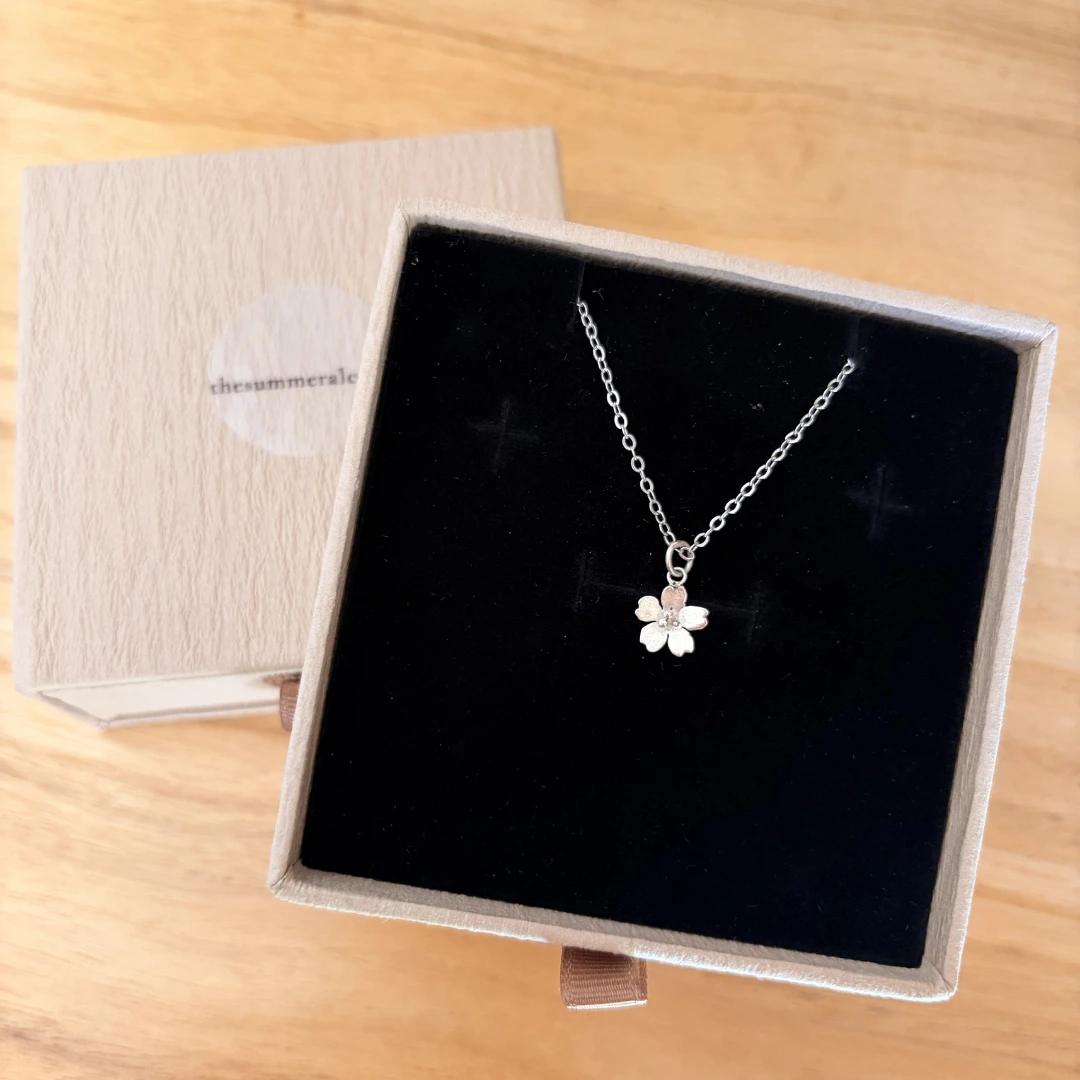 Cherry Blossom Pendant Necklace - Image 5