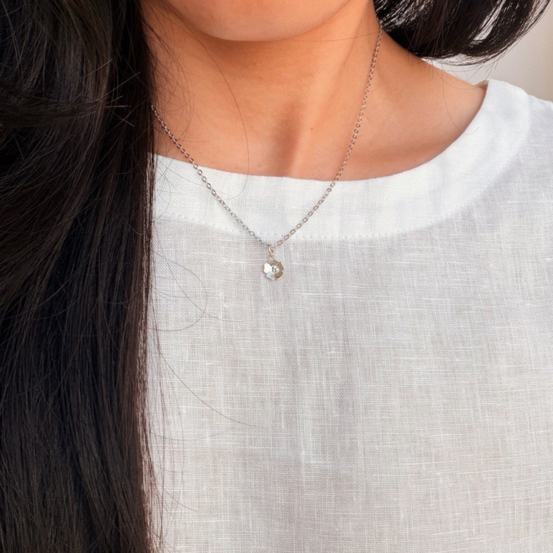 Plum Blossom Pendant Necklace - Image 4
