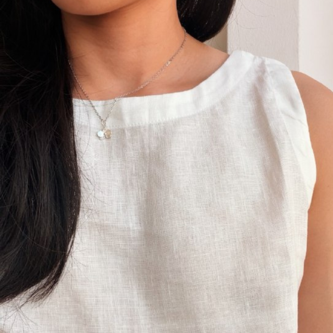 Orchid Pendant Necklace - Image 3