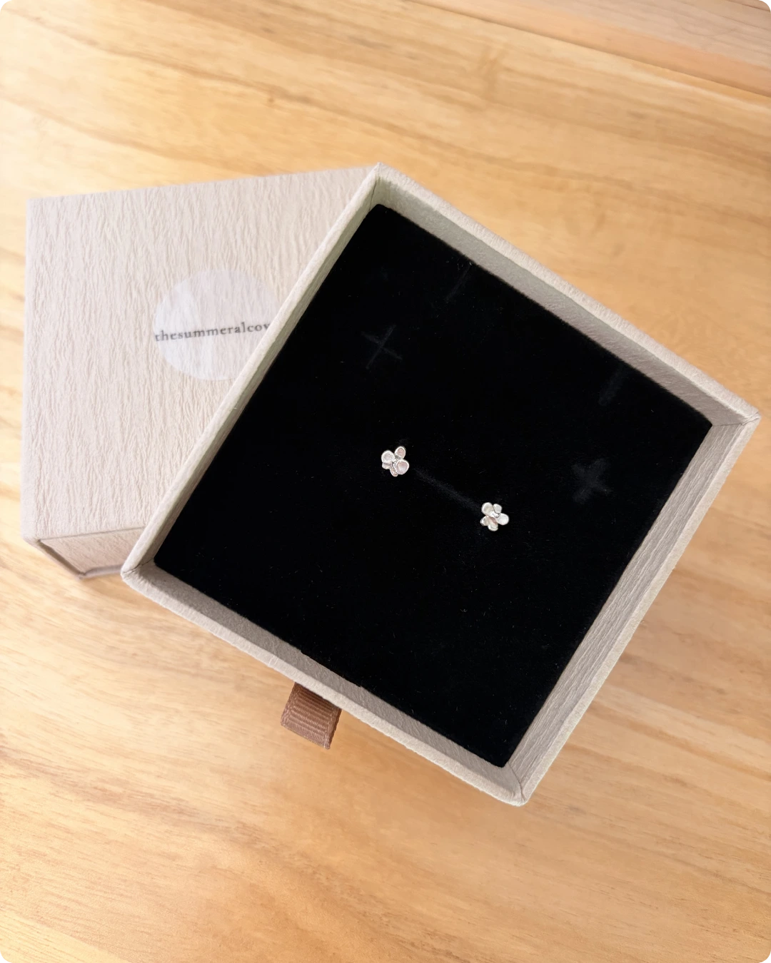 925 Silver | Orchid Earrings - Image 4