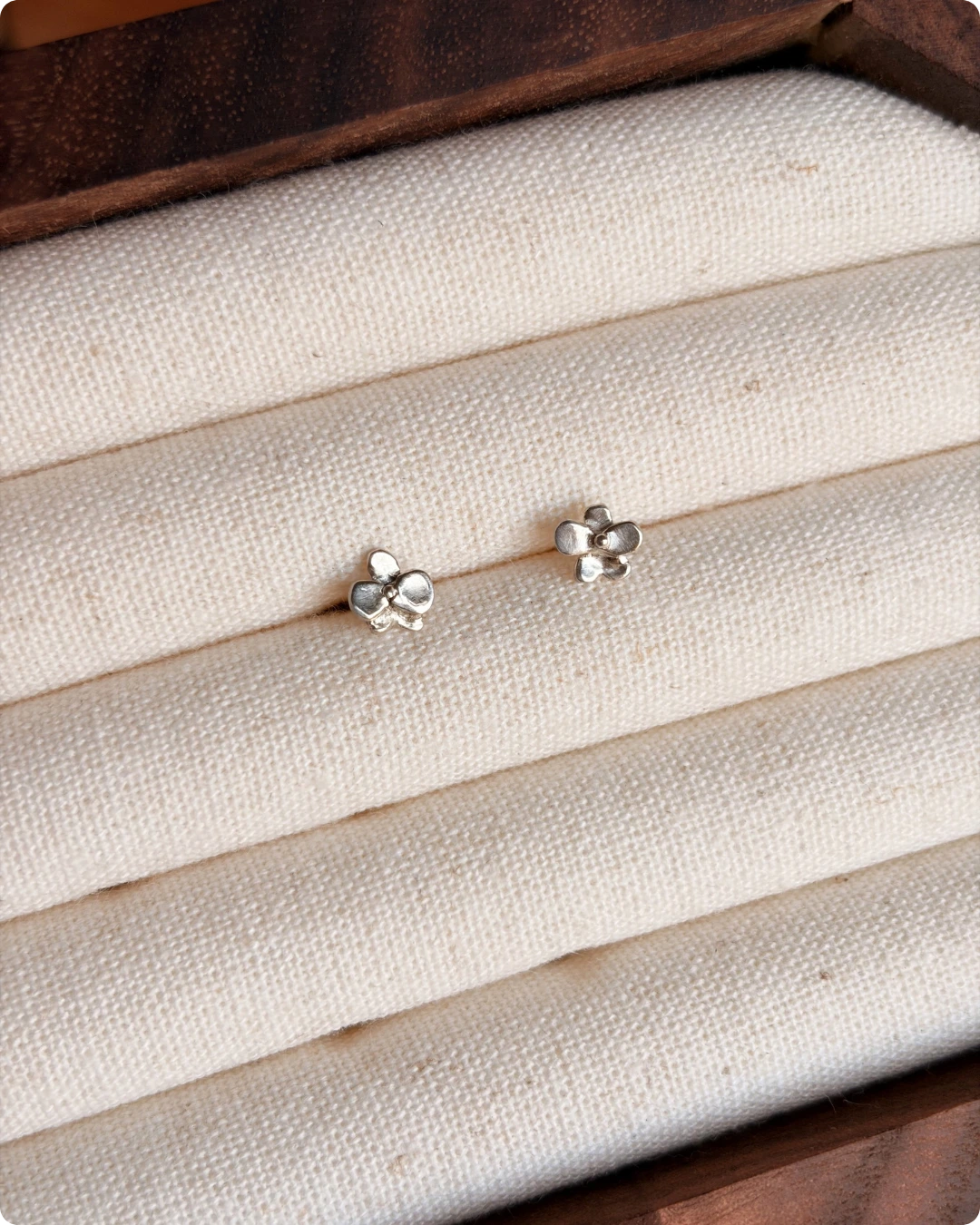 925 Silver | Orchid Earrings - Image 3