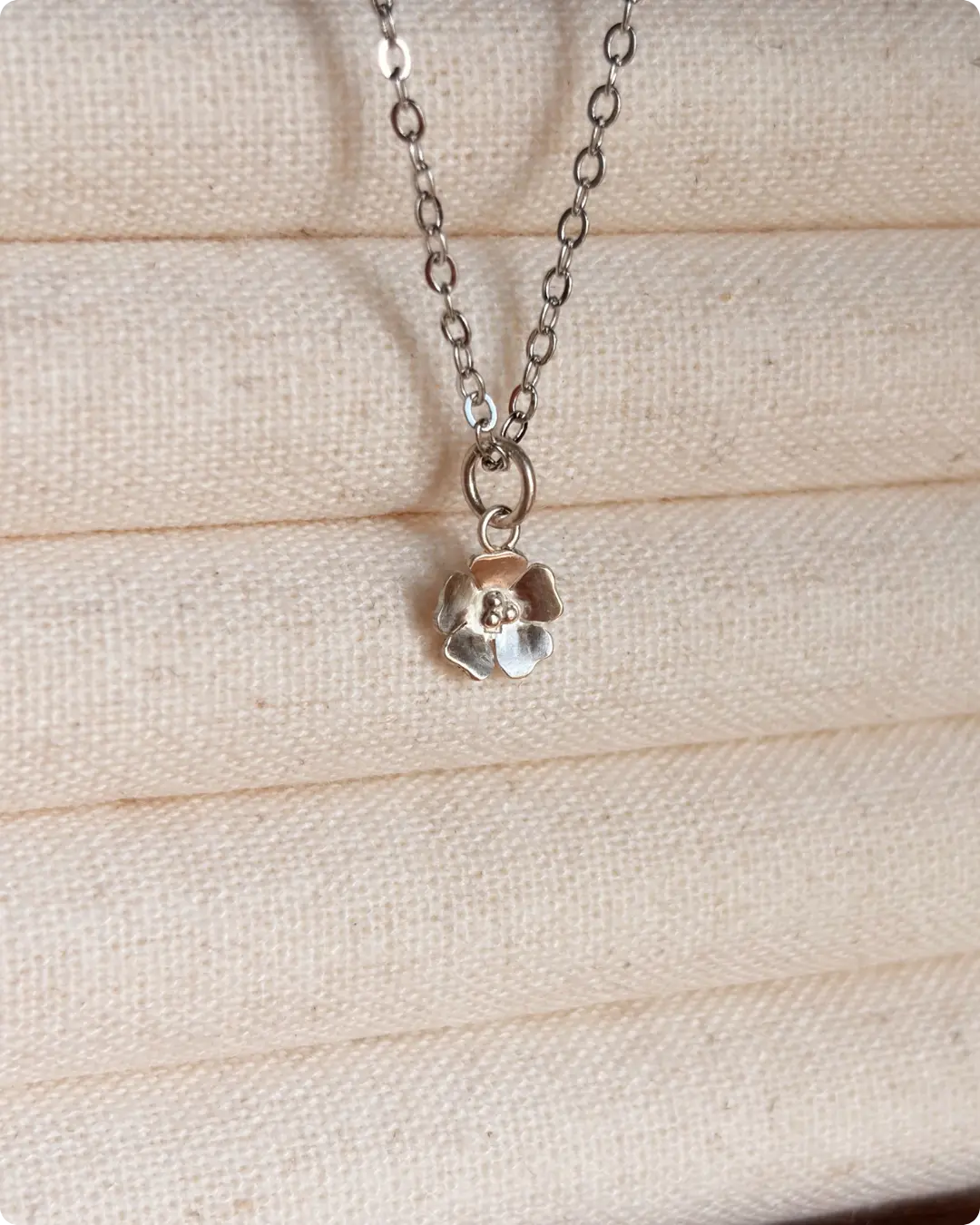 925 Silver | Plum Blossom Necklace - Image 3