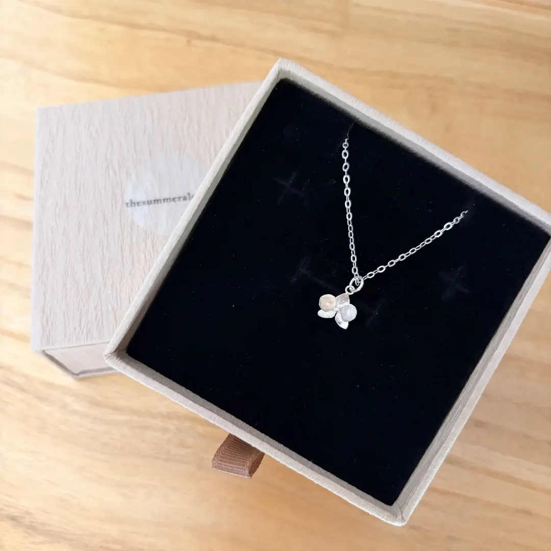 Orchid Pendant Necklace - Image 4
